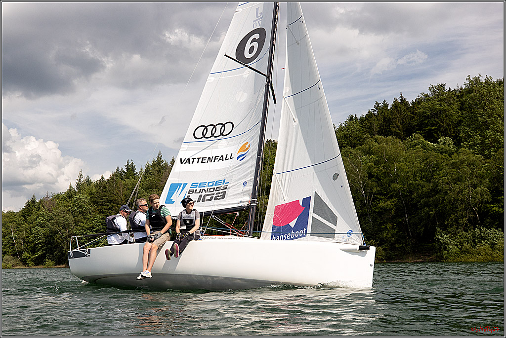 J70 - WOODLAND, 12.06.2021 Segelboot; Segeln; Woodland; Spinnaker; J70; Sorpesee; Sauerland